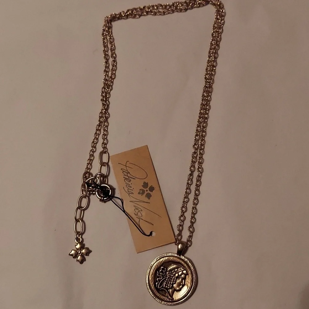 Your Choice or 1: NWT Double Coin or Single Coin Patricia Nash Necklace - Picture 4 of 7
